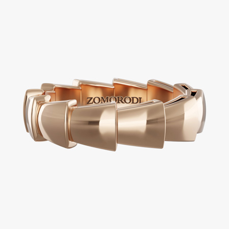 Winding Gold Ring (Wide)